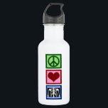 Garrafa Radiologia do Amor pela Paz<br><div class="desc">Um sinal de paz,  coração,  e um raio-x. Uma gracinha para um radiologista.</div>