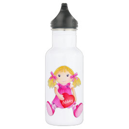 Garrafa Rag dolar Nome de arte de aquarelas Bebidas cardía