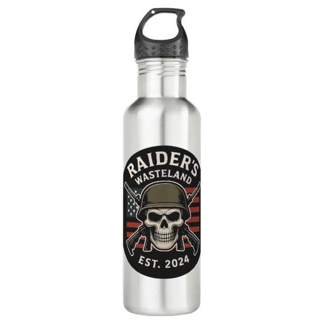 Garrafa Raider’s Wasteland Official Logo Water Bottle (Frente)
