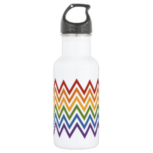 Garrafa Rainbow Chevron Pattern
