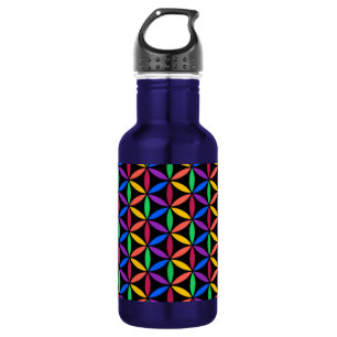 Garrafa Rainbow Flower of Life Standard (Flor da Vida)