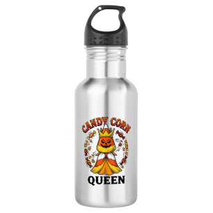 Garrafa Rainha do Candy Corn Camisa Vintage de Doces de Ha