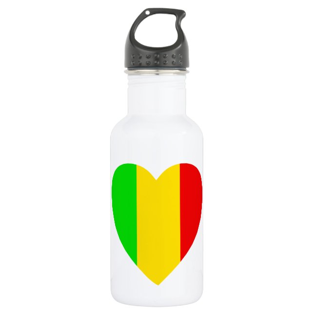 Garrafa Rasta coloriu o coração (Frente)