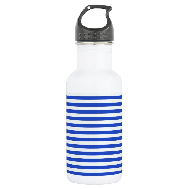 Garrafa Real Blue Combination Stripes por Shirley Taylor (Frente)