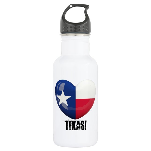 Garrafa Recorte da bandeira do Texas (Frente)