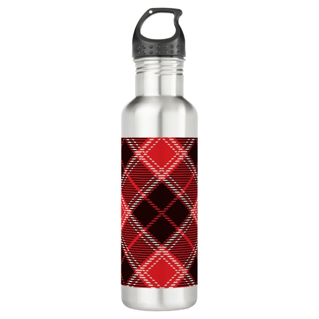 Garrafa Red Black Tartan (Frente)