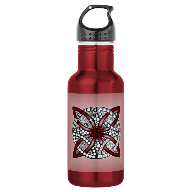 Garrafa Red Celtic Knot Art Original (Frente)