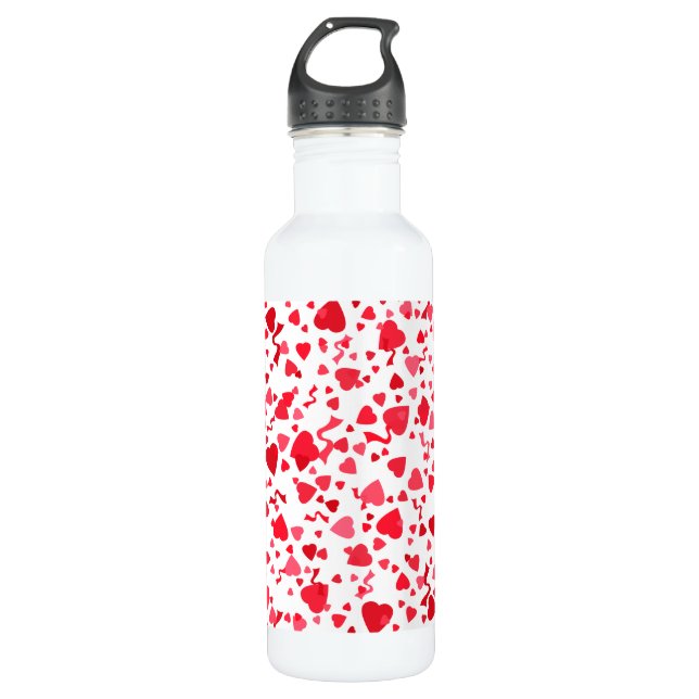 Garrafa Red Confetti Hearts (Frente)