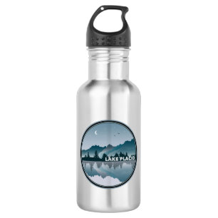 Garrafa Reflexão sobre o Lago Plácido, Nova Iorque