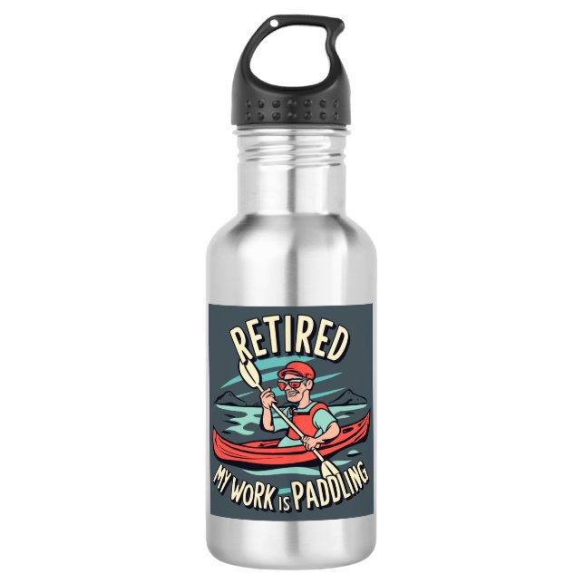 Garrafa Reformado Meu Trabalho Está Removendo Kayak (Frente)