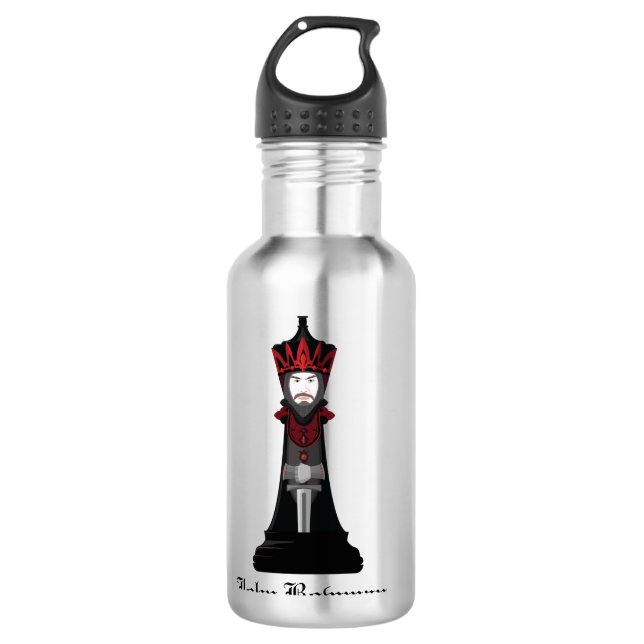 Garrafa Rei Negro / Nome personalizado (Frente)