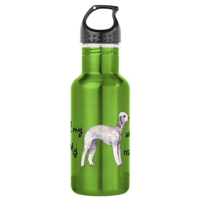 Garrafa Resgate Bedlington Terrier (Frente)