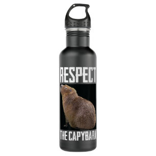 Garrafa Respeite A Foto Funny Rodent Capibara De Capybara