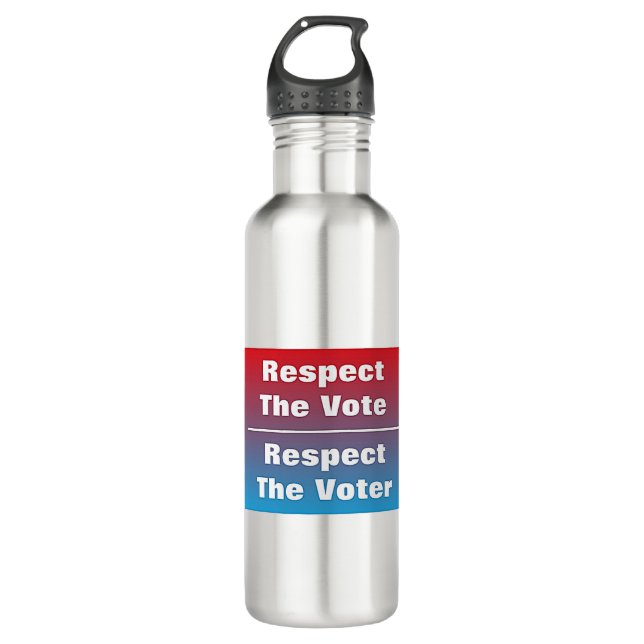 Garrafa Respeite a votação e o eleitor (Frente)