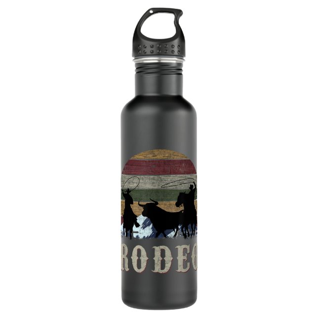 Garrafa Retrato Anulador de Cavalo com Coroa de Bucking Ro (Frente)