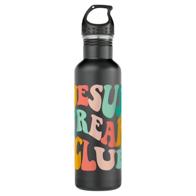 Garrafa Retro Jesus-Freak Club Bible Verse Jesus-Lover Emp (Frente)