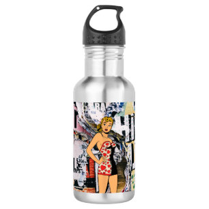 Garrafa Retro Pin-Up Street Pop