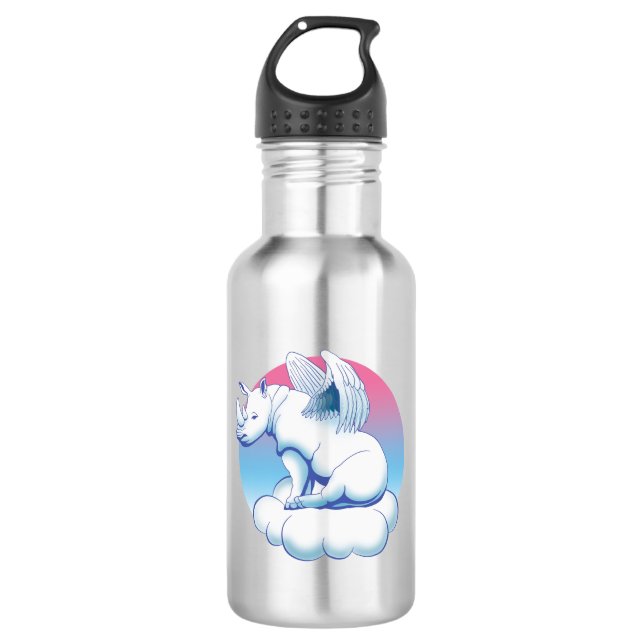 Garrafa Rhino Angel - Rinoceronte: Consciência de Conserva (Frente)