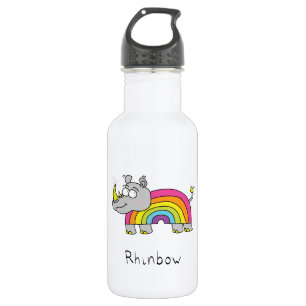 Garrafa Rhino Rainbow Cute Kids