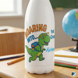 Garrafa Roaring Into Kindergarten Personalized Dinosaur 