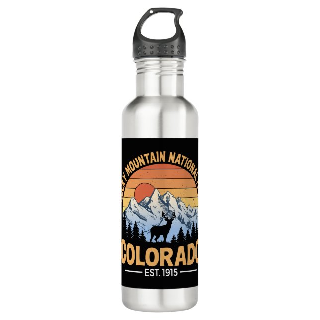 Garrafa Rocky Mountain National Park Tumbler Travel (Frente)