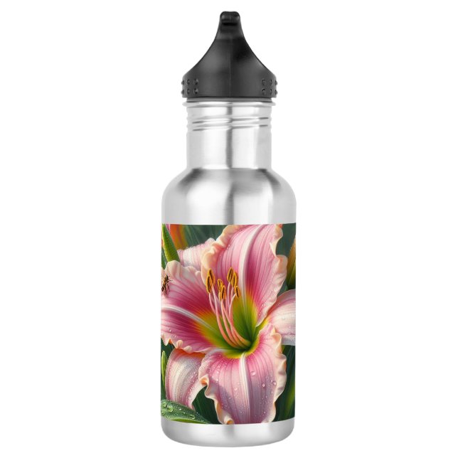 Garrafa Rosa Daylily Floral (Direita)