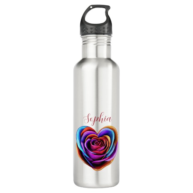 Garrafa Rosa de forma colorida (Frente)