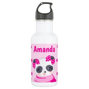 Garrafa Rosa Panda Girl