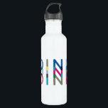 Garrafa Rosa Picoleball Diversão Chic Azul Cor Verde Amare<br><div class="desc">DINK! Esta garrafa de água diz tudo! Este design chic com a palavra "dink" em blues,  verdes e pinks celebra o esporte do piquete. Faz um presente maravilhoso para o amante de picleball em sua vida. Parte de uma coleção da Parcel Studios.</div>