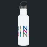 Garrafa Rosa Picoleball Diversão Chic Azul Cor Verde Amare<br><div class="desc">DINK! Esta garrafa de água diz tudo! Este design chic com a palavra "dink" em blues,  verdes e pinks celebra o esporte do piquete. Faz um presente maravilhoso para o amante de picleball em sua vida. Parte de uma coleção da Parcel Studios.</div>