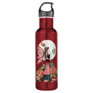 Garrafa Rosa vermelha de Fogo da Fada Rosa