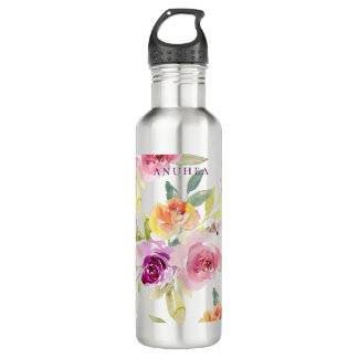 Garrafa Rosas De Verão De PixDezines Floral