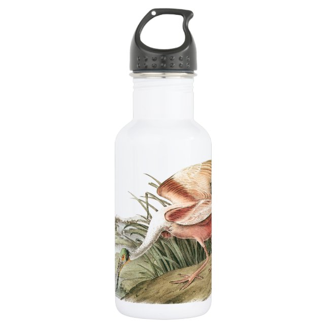 Garrafa Roseate Spoonbill por Audubon (Frente)