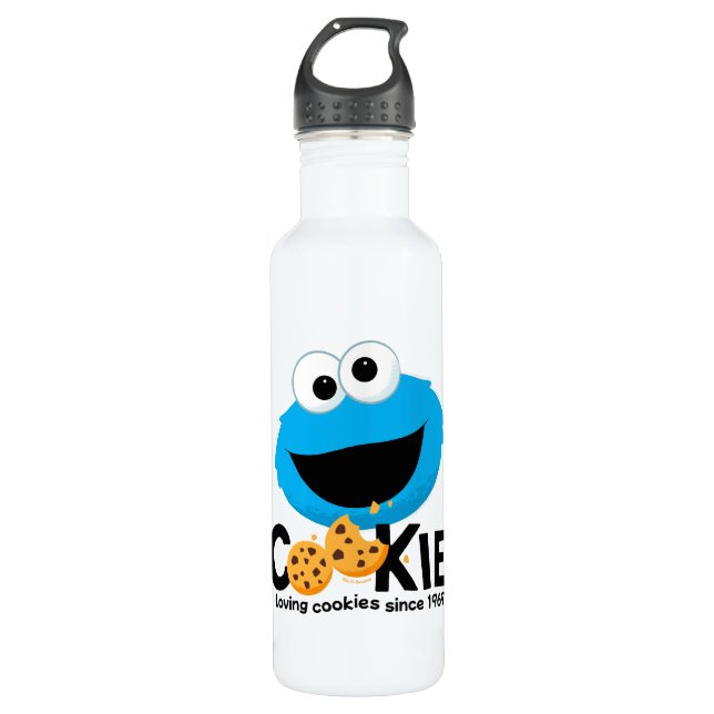 Garrafa Rua Sésamo | Cookie Monster Loving Cookies (Frente)