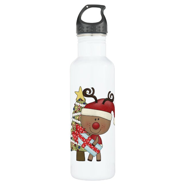 Garrafa Rudy Reindeer Holiday Tree (Frente)