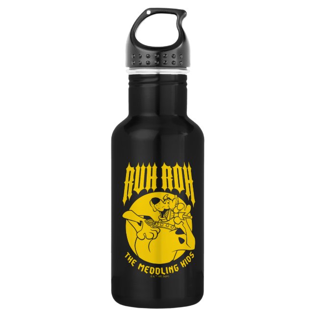 Garrafa Ruh Roh Scooby-Doo Ícone De Crianças Meditantes (Frente)