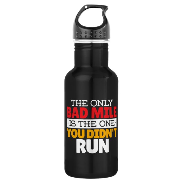 Garrafa Runner - Engraçado Mile Executando Cotação (Frente)