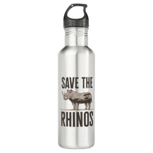 Garrafa Salvamento do Ativista Animal Rhinos Rhino Conserv