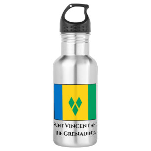 Garrafa Santo Vincent e Bandeira de Granadinas