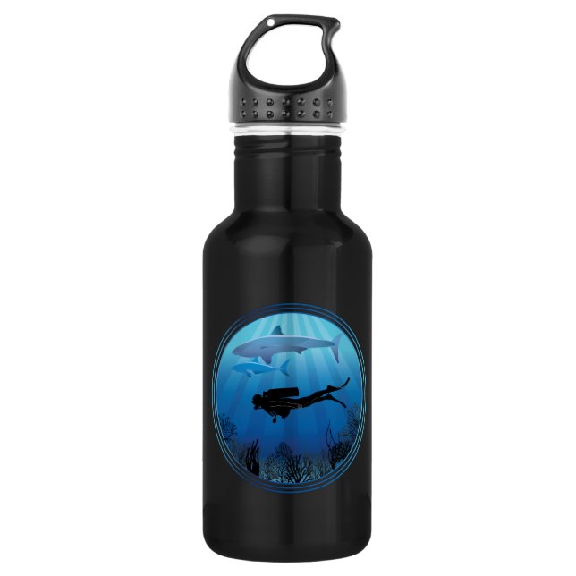 Garrafa Scuba Diver Shark (Frente)