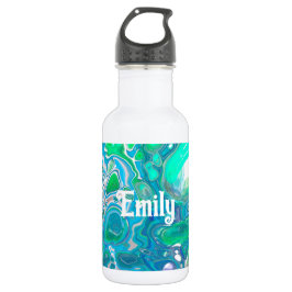 Garrafa Sea Glass Digital Abstrato Art