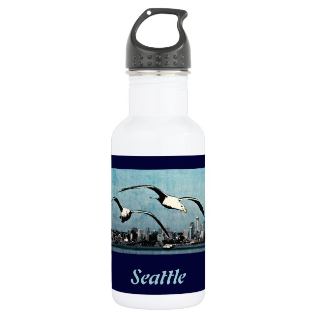Garrafa Seagulls Sobre Seattle Liberty (Frente)