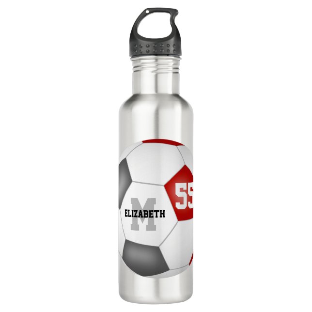 Garrafa seleção de cinza vermelha (Frente)