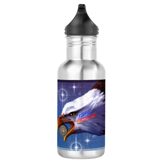 Garrafa Selo de USMC Americano Eagle Marinho os Estados (Direita)