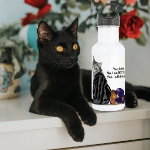 Garrafa Sem Comprimido Remorso Gato Engraçado