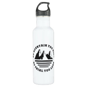 Garrafa Sem montanha muito alta, sem trilha muito longa