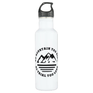 Garrafa Sem montanha muito alta, sem trilha muito longa