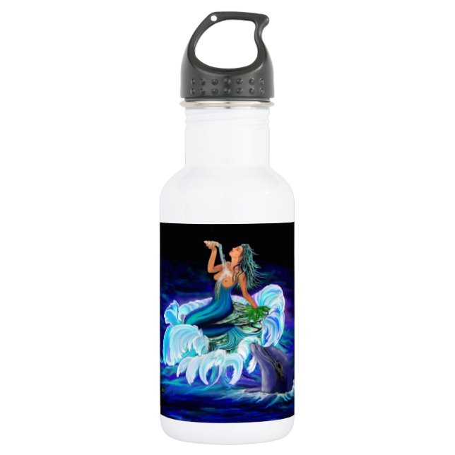 Garrafa Sereia com golfinho (Frente)