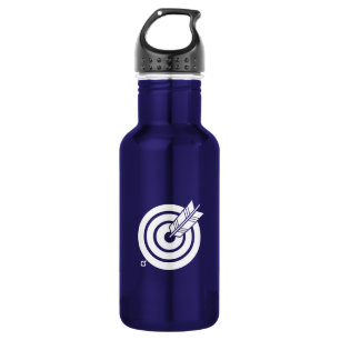 Garrafa Seta atinge um alvo redondo