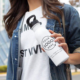 Garrafa Seu logotipo | Empresa Corporativa Moderna Minimal